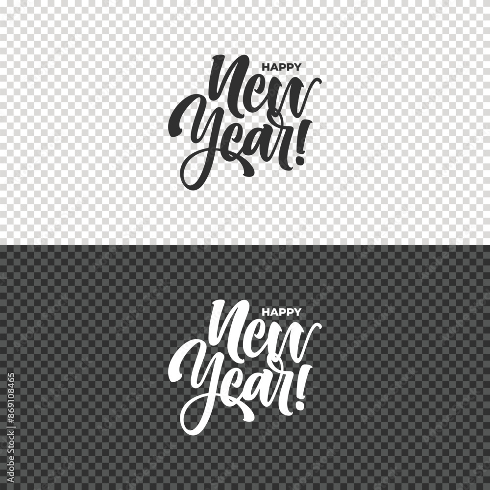 happy new year lettering clipart element design happy new year lettering clipart element design