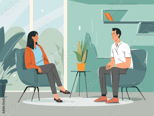 Flat Style Illustration: Master the Art of Interviewing