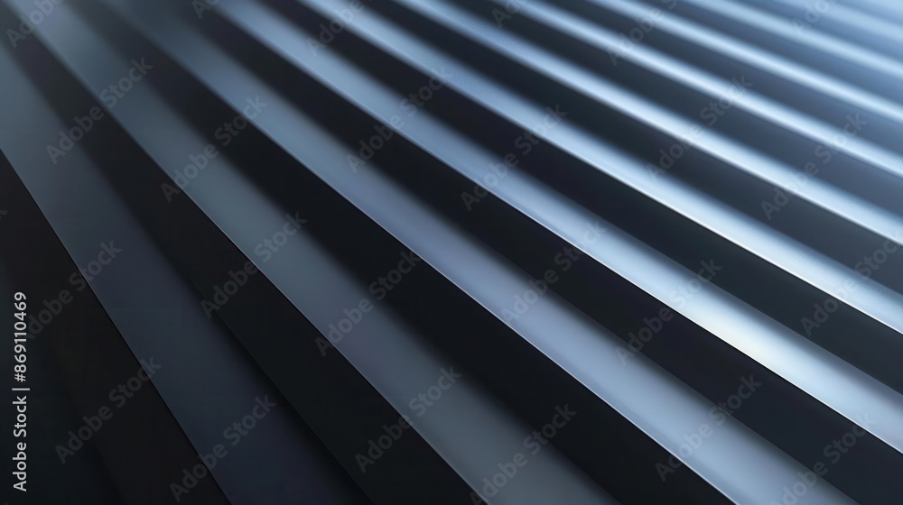 Obraz premium Abstract metallic texture with parallel lines, creating a modern, minimalist design.