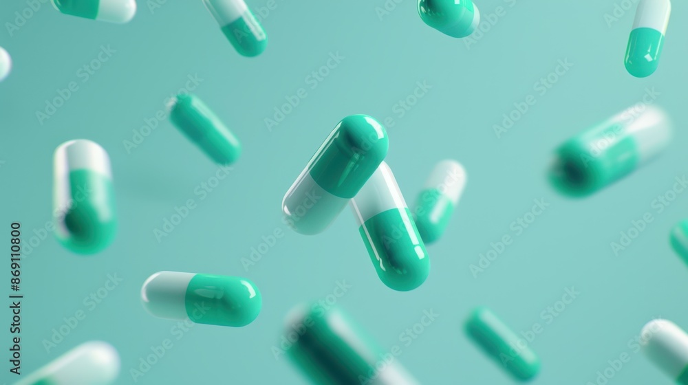 The floating capsules and pills