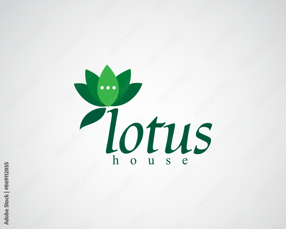 creative green flower logo for beauty ,spa ,and others creative green flower logo for beauty ,spa ,and others