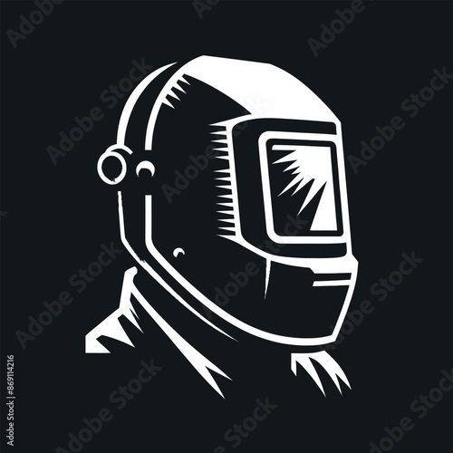 Welding Helmet silhouette vector illustration