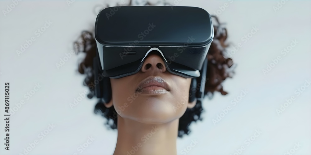 Fototapeta premium Create a 3D digital avatar of yourself for the Metaverse experience. Concept Avatar Creation, Digital Art, 3D Modeling, Metaverse Experience