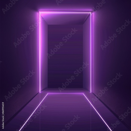 Purple Abstract Waves Digital Art