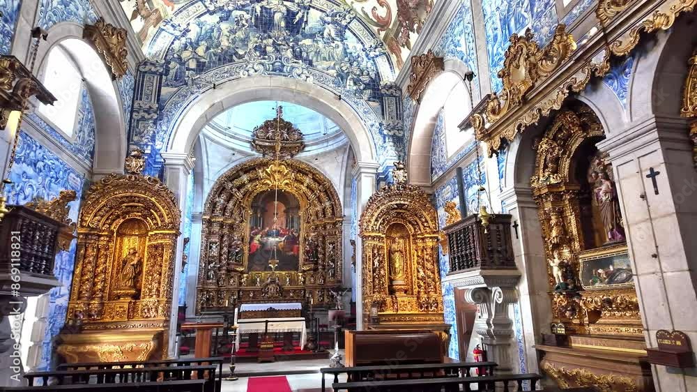 Interior of Church of Misericordia in Viana do Castelo city in Portugal Interior of Church of Misericordia in Viana do Castelo city in Portugal
