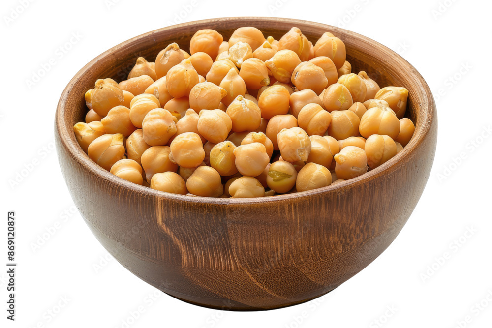 Chick peas in a bowl isolated on transparent background Chick peas in a bowl isolated on transparent background