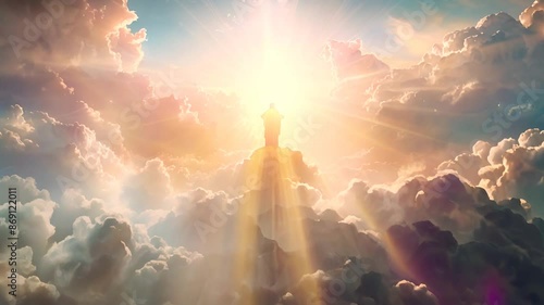 Divine Light in the Clouds.