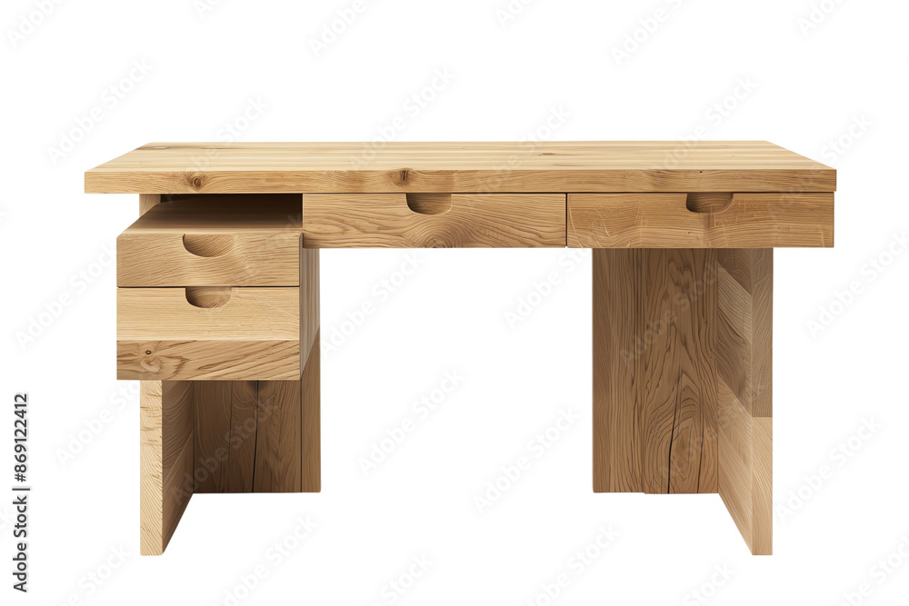 Modern wooden desk with multiple drawers and a clean design, ideal for office or home use, crafted from high-quality wood. Modern wooden desk with multiple drawers and a clean design, ideal for office or home use, crafted from high-quality wood.