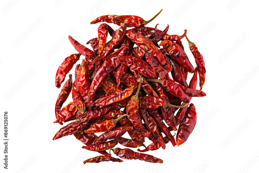 Dried red hot chili peppers isolated on transparent background Dried red hot chili peppers isolated on transparent background