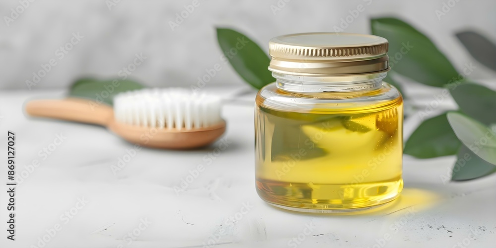 Glass container with oil pulling solution for oral hygiene. Concept Hygiene, Oral care, Oil pulling, Glass containers, Wellness Glass container with oil pulling solution for oral hygiene. Concept Hygiene, Oral care, Oil pulling, Glass containers, Wellness