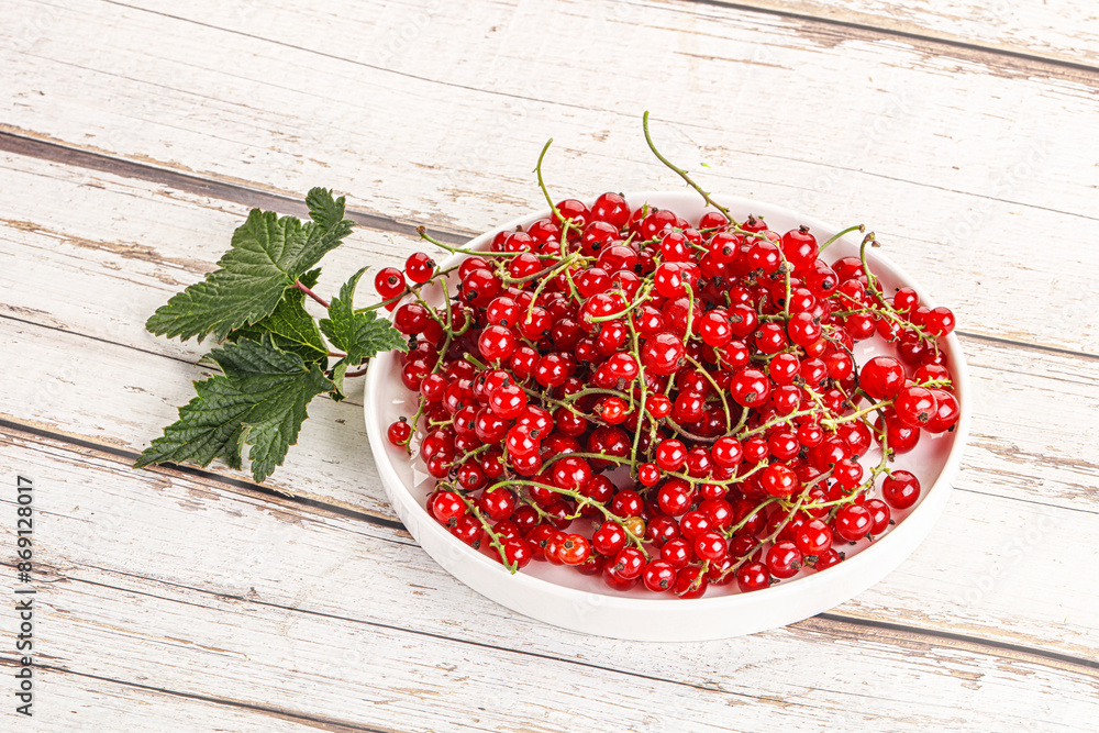 Sweet ripe red currant berries Sweet ripe red currant berries