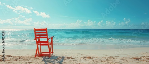 Serene Ocean View from Lifeguard Chair