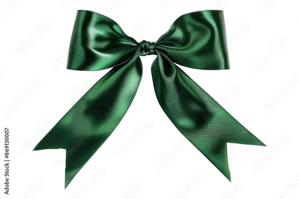 Green bow tie isolated on transparent background Green bow tie isolated on transparent background