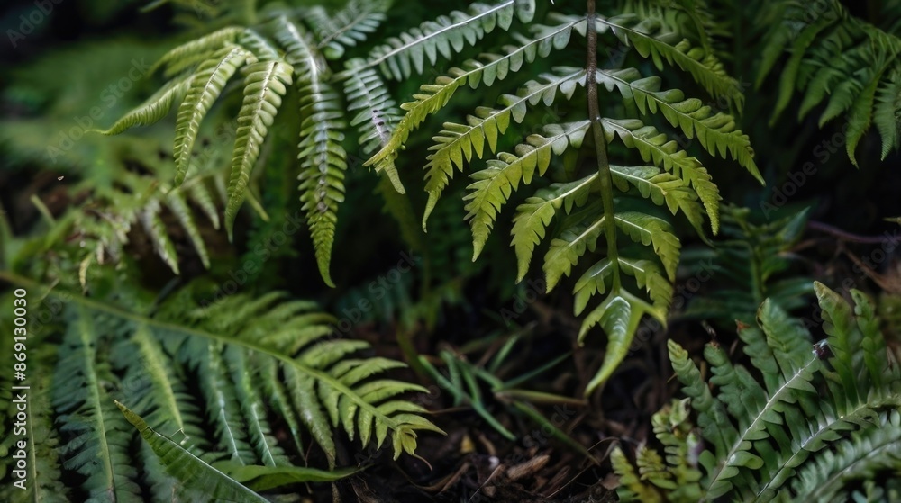 Close-up ferns leaves Close-up ferns leaves