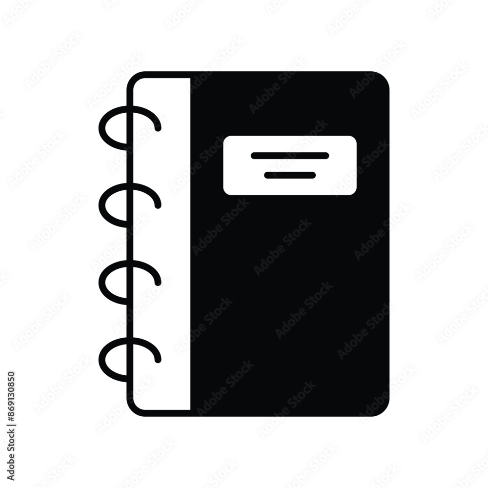 notebook icon with white background vector stock illustration notebook icon with white background vector stock illustration