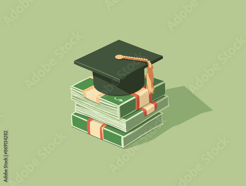 2024-05-07-080720_f895157c-4630-4971-9508-32bd34b0c194_3_flat_style_background_Graduation_Cap_and_Diploma