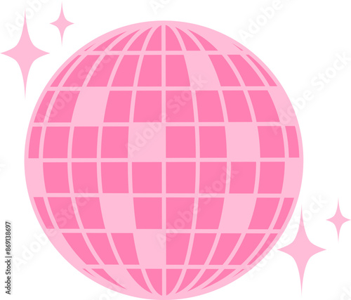 Disco Ball Graphic Illustration