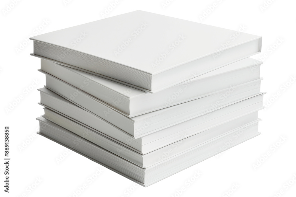 Stack of white empty papers isolated on transparent background Stack of white empty papers isolated on transparent background