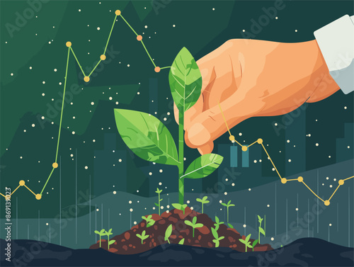 Investing in the Seedling of Your Future: A Visual Metaphor for the Power of Long-Term Stock Market Growth