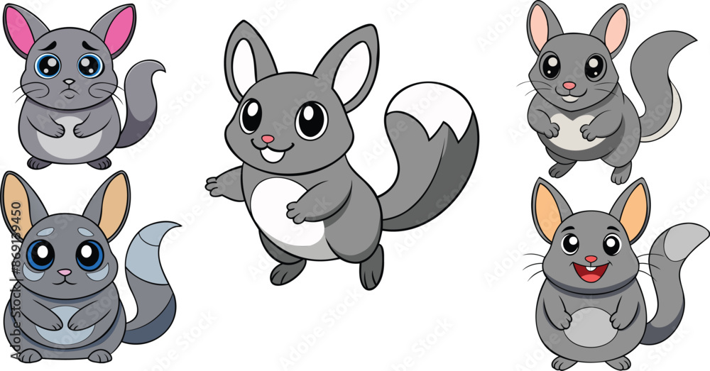 Chinchilla flat design ,animal vector design Chinchilla flat design ,animal vector design Chinchilla flat design ,animal vector design Chinchilla flat design ,animal vector design