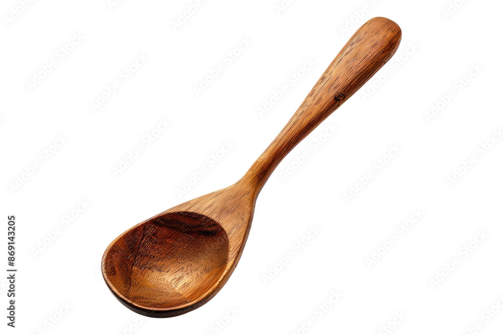 Wooden spoon isolated on transparent background Wooden spoon isolated on transparent background