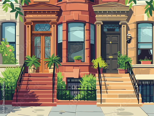 Charming Historic Brownstone Apartment: A Nostalgic Gateway to Urban Heritage