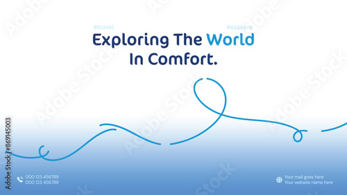 travelling adventure banner design vector template for trip tour vacations and adventure 