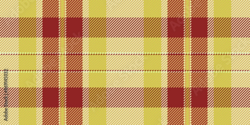 Classic plaid background seamless, bedroom check tartan vector. Net pattern textile texture fabric in amber and light colors.