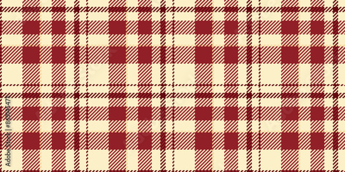 Marketing texture vector seamless, diwali background fabric textile. Isolation plaid tartan pattern check in blanched almond and red colors.