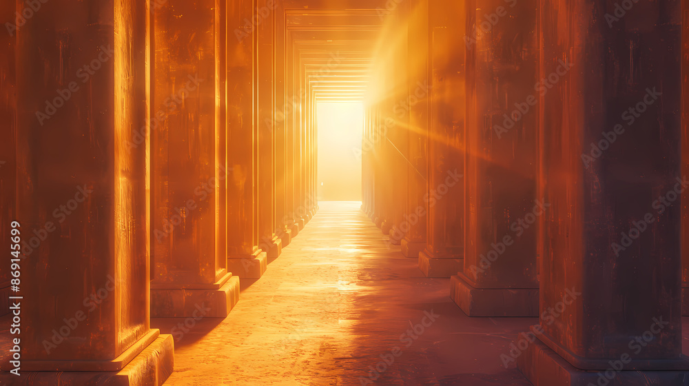A long corridor A long corridor