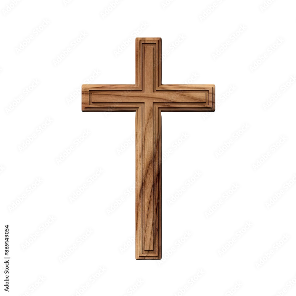 Old wooden cross cut out Old wooden cross cut out