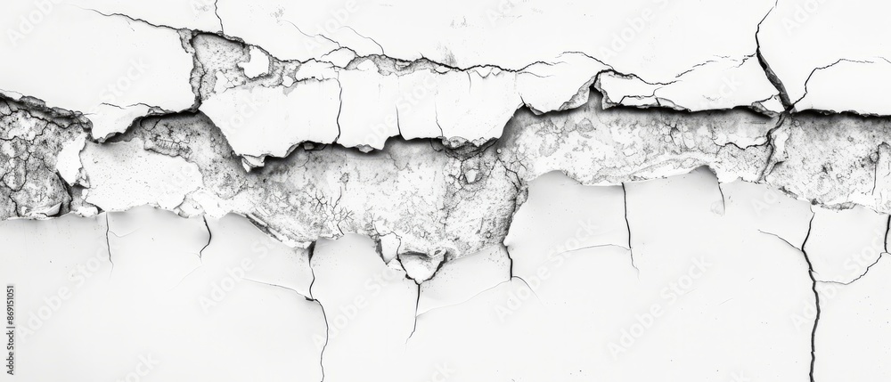 Obraz premium Pencil sketch style, panoramic close-up, high detail scan of scratched metal, on white background, Generative AI