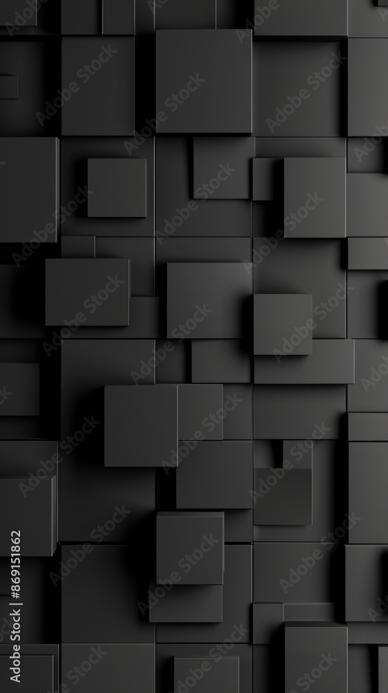 Solid black rectangular and square geometric blocks. Solid black rectangular and square geometric blocks.