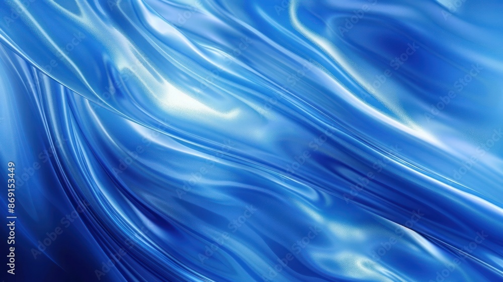 Shiny blue liquid abstract pattern with reflections Shiny blue liquid abstract pattern with reflections
