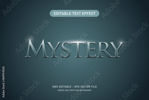 mystery editable text effect suitable for film poster, book cover