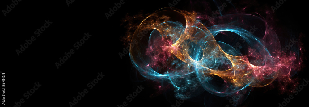 Quantum entanglement, scientific technology abstract concept. AI generated. Quantum entanglement, scientific technology abstract concept. AI generated.