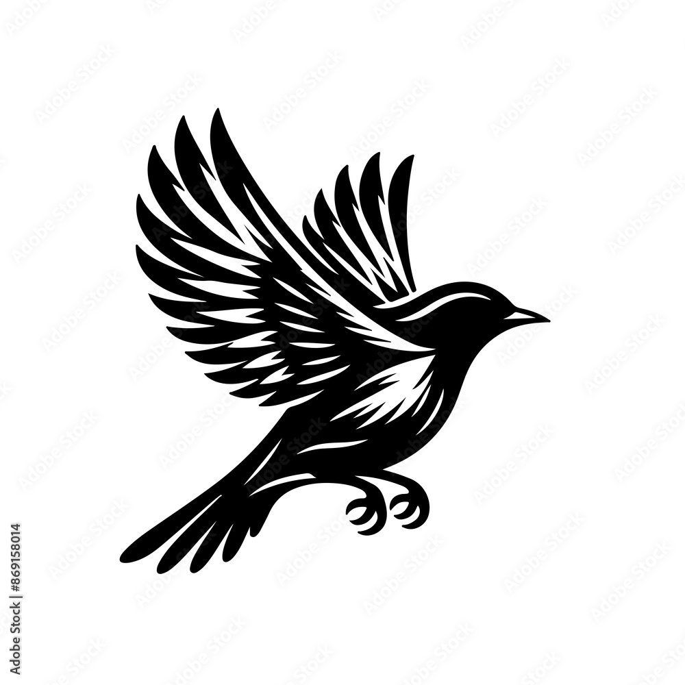 Naklejka premium Bird Vector Style Illustration 2024