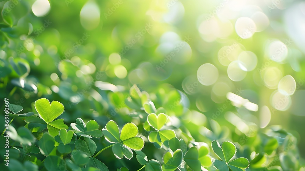 clover with bokeh background clover with bokeh background