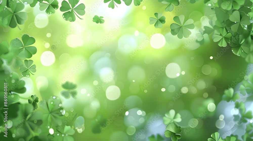 clover with bokeh background clover with bokeh background