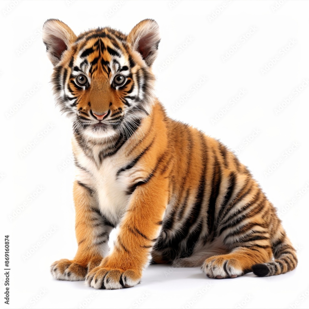 baby tiger isolated on white background, high quality baby tiger isolated on white background, high quality