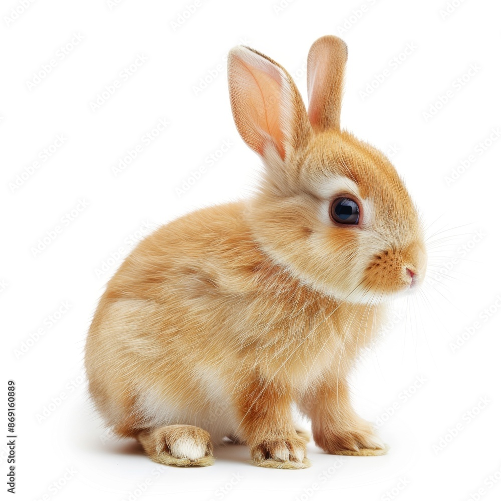 rabbit cub isolated on white background, high quality rabbit cub isolated on white background, high quality