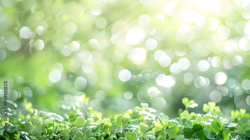 clover with bokeh background clover with bokeh background