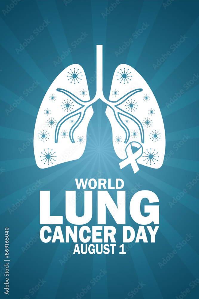World Lung Cancer Day. Vector illustration. Suitable for greeting card, mobile wallpaper World Lung Cancer Day. Vector illustration. Suitable for greeting card, mobile wallpaper