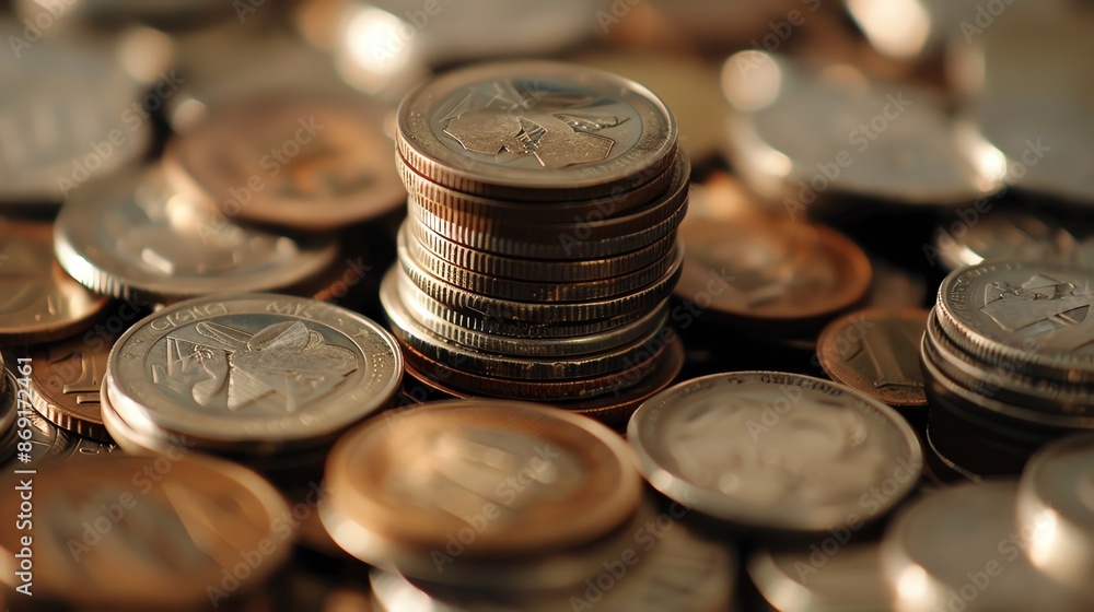 close up photo of financial options art coins on the table close up photo of financial options art coins on the table