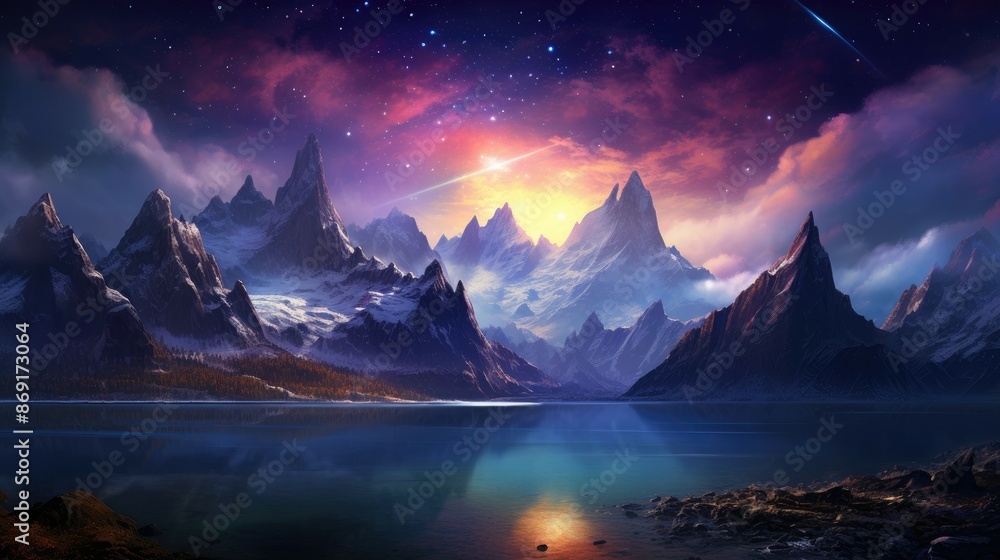 The majestic mountain landscape is a sight to behold. The majestic mountain landscape is a sight to behold.
