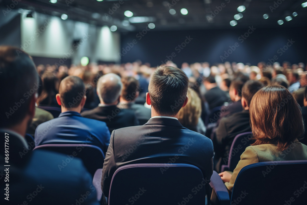Generative AI composition image Exited motivational speaker on stage Diversity Success Leadership concept performance Generative AI composition image Exited motivational speaker on stage Diversity Success Leadership concept performance