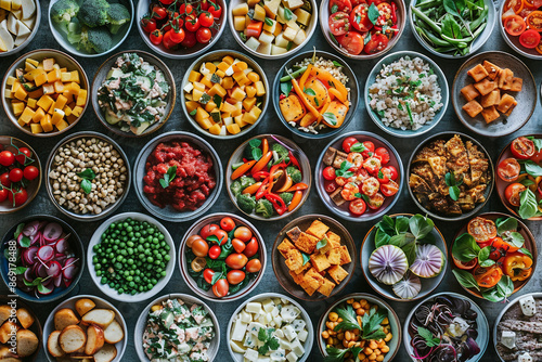 Healthy food selection created with generative Ai technology © Tetiana