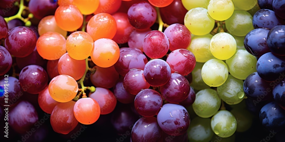 Close-up of Vibrant Grapes Close-up of Vibrant Grapes