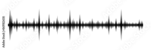 Sound wave. Music audio frequency, voice waveform, electronic radio signal, volume level, track symbol. Abstract noise pulses curve line. Vector illustration isolated