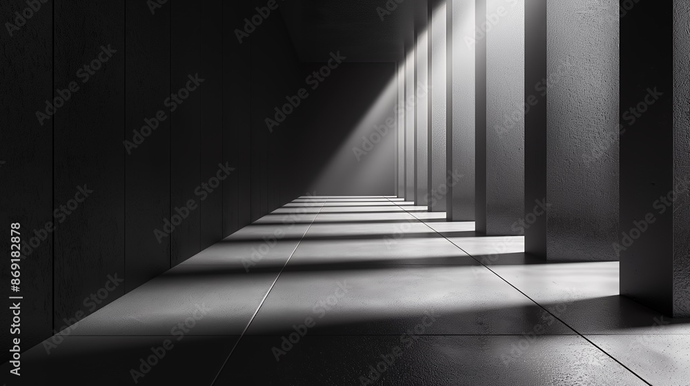 Bright Light Streaming into Dark Hallway Bright Light Streaming into Dark Hallway